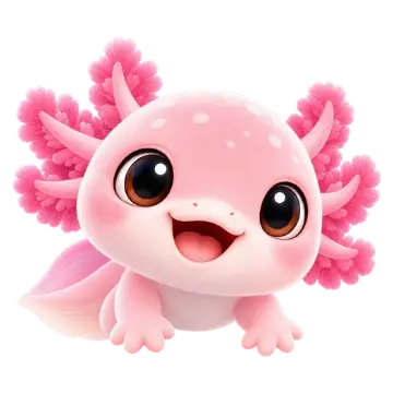A baby Axolotl
