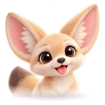A baby Fennec Fox
